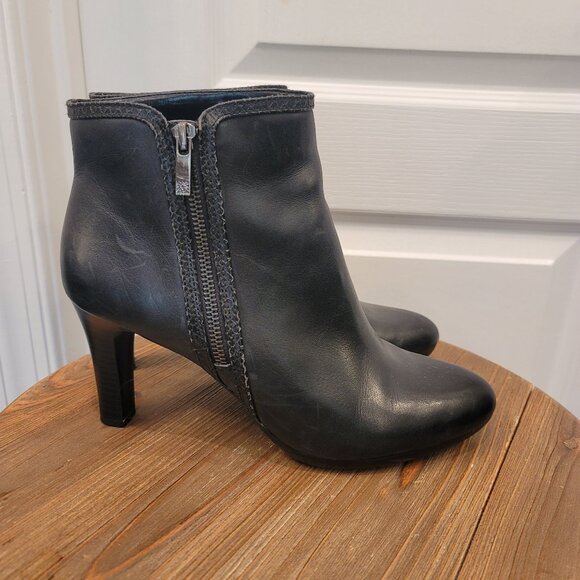 Anne Klein Akcaelina Black Ankle Bootie Size 10 - Picture 2 of 13